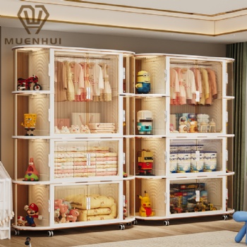 MUENHUI Large Capacity High Quality Folding Design Plastic Wardrobe