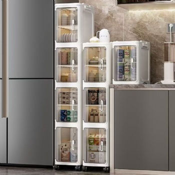  MUENHUI New Design High Quality Folding Design Slim Storage Cabinet	