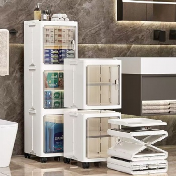  MUENHUI New Design High Quality Folding Design Slim Storage Cabinet	