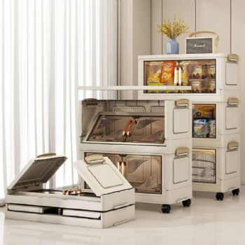  MUENHUI High Quality Multifunctional Folding Design Plastic Storage Cabinet	