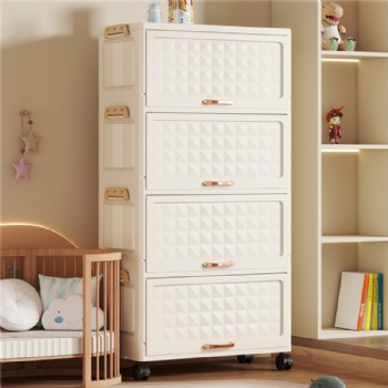  MUENHUI New Design Large Capacity Folding Plastic Storage Cabinet	