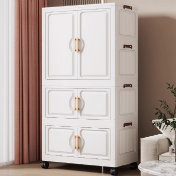  MUENHUI New Design High Quality Folding Design Plastic Cupboard	