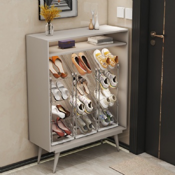  MUENHUI New Design Household Plastic Shoes Storage Rack	