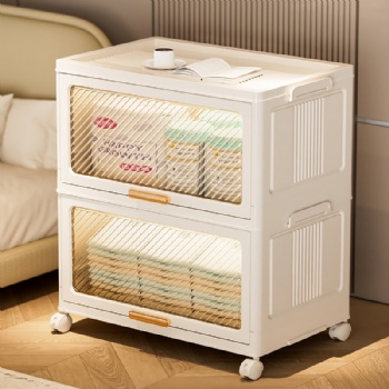  MUENHUI New Design Large Capacity Flip Door Plastic Storage Cabinet	