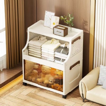  MUENHUI New Design Large Capacity Flip Door Plastic Storage Cabinet	