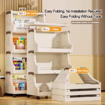  MUENHUI New Arrival High Quality Folding Design Plastic Storage Rack	