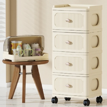  MUENHUI New Design Hot Sale Plastic Storage Cabinet With Drain Rack	