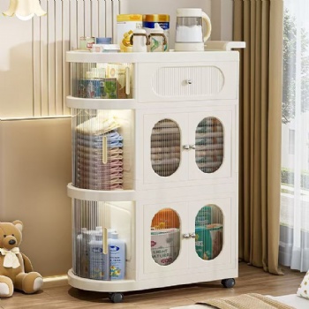  MUENHUI Hot Sale High Quality Folding Design Plastic Storage Cabinet	